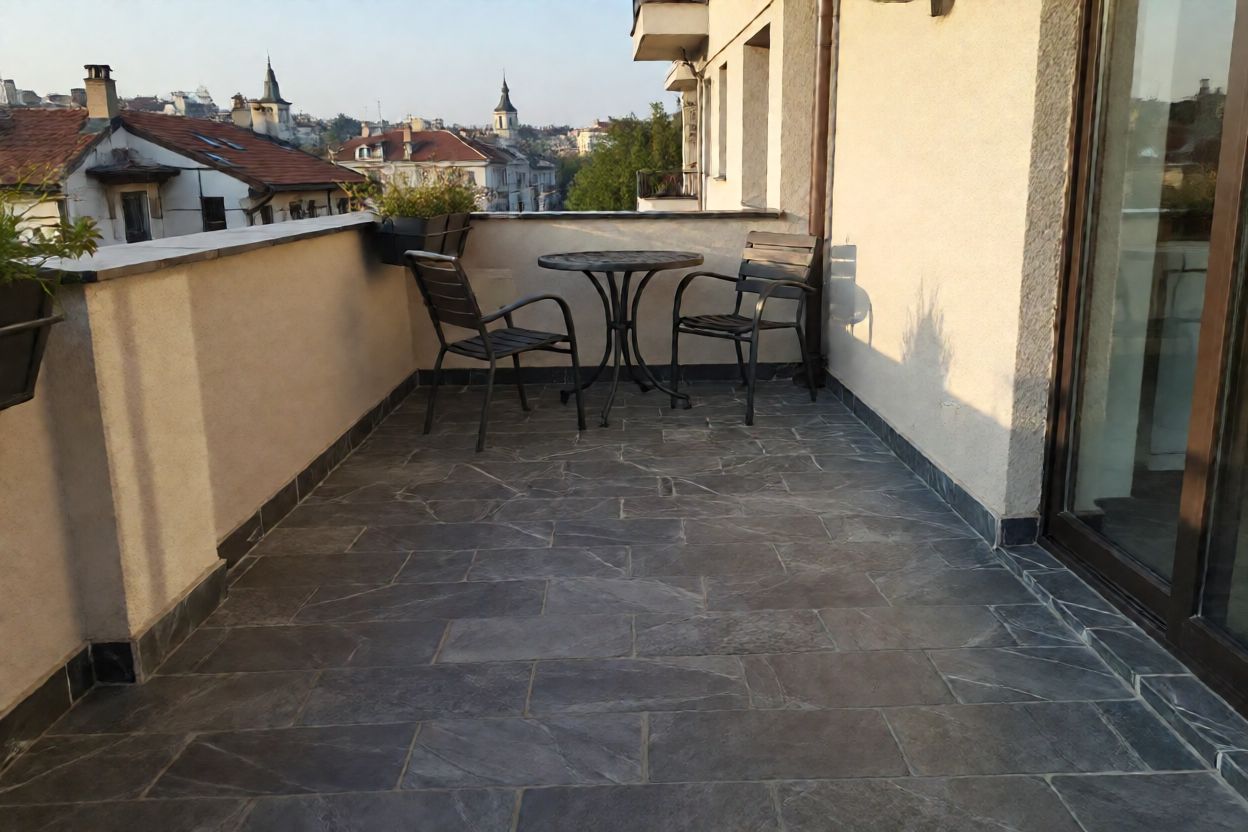 Облицовка на тераса с плочки